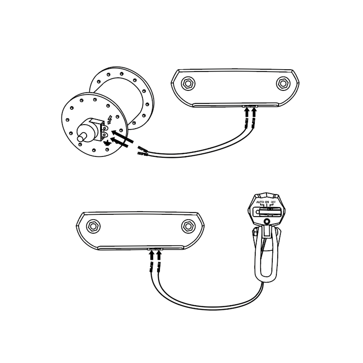 429285 LYNX Rücklicht Dynamo Eagle <- 80 mm ->