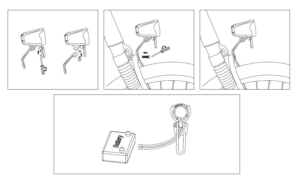 429396.E LYNX Scheinwerfer E-bike Max 70 Lux