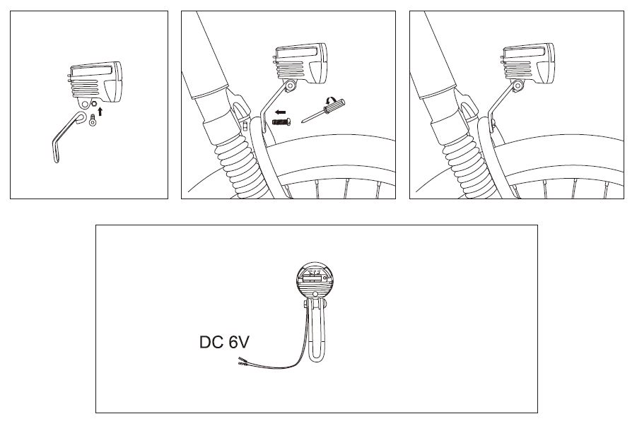 429391.E LYNX Scheinwerfer E-bike 30 Lux