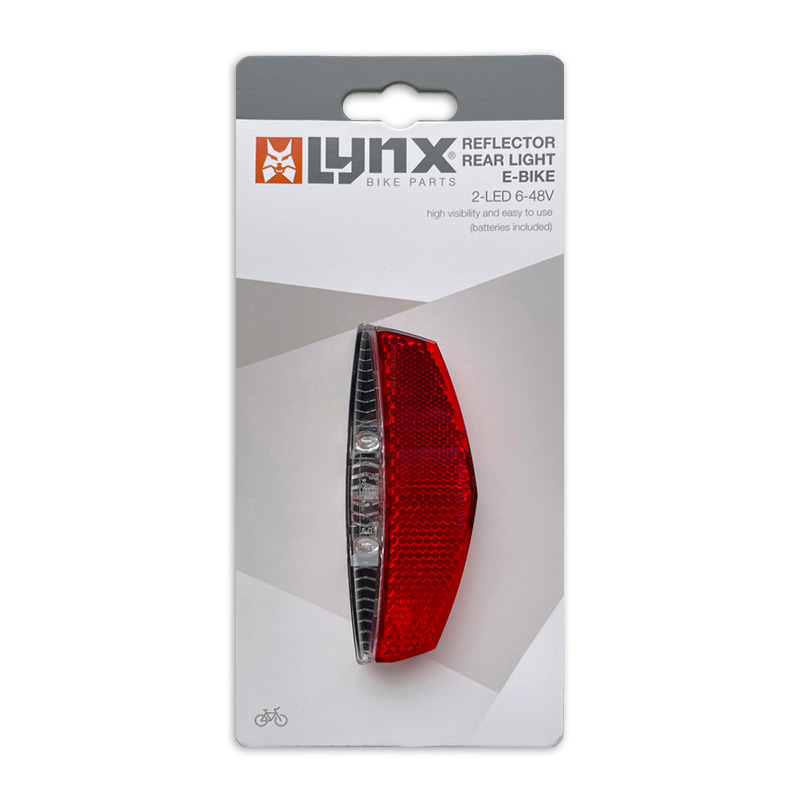 429277 LYNX Rücklicht E-bike <- 50-80 mm ->